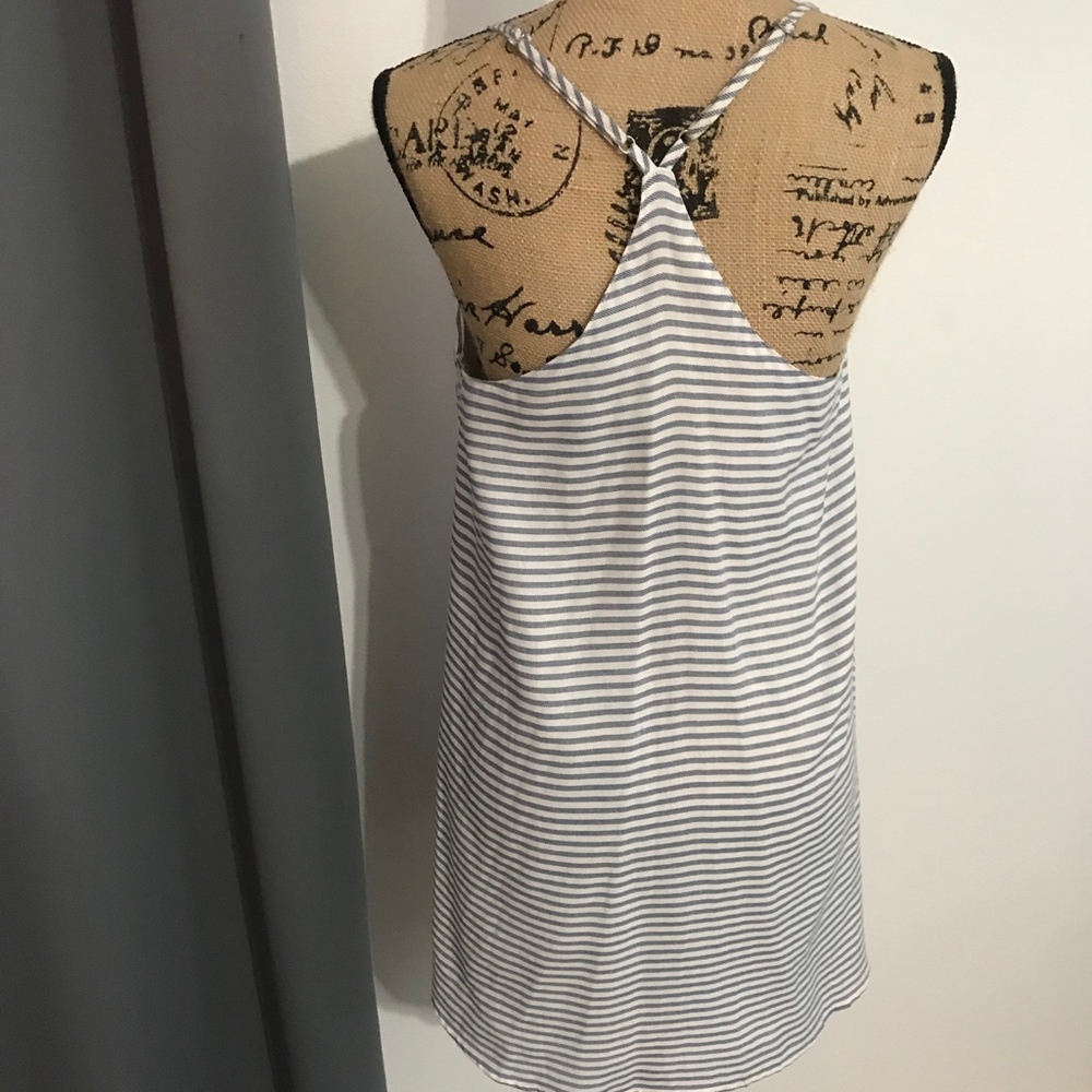 NWOT Light Blue & White Stripe Dress - Picture 4 of 4